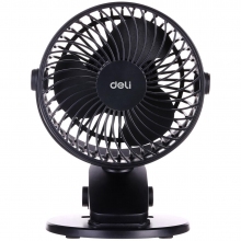 得力3688USB臺夾風(fēng)扇(黑)(1臺/...